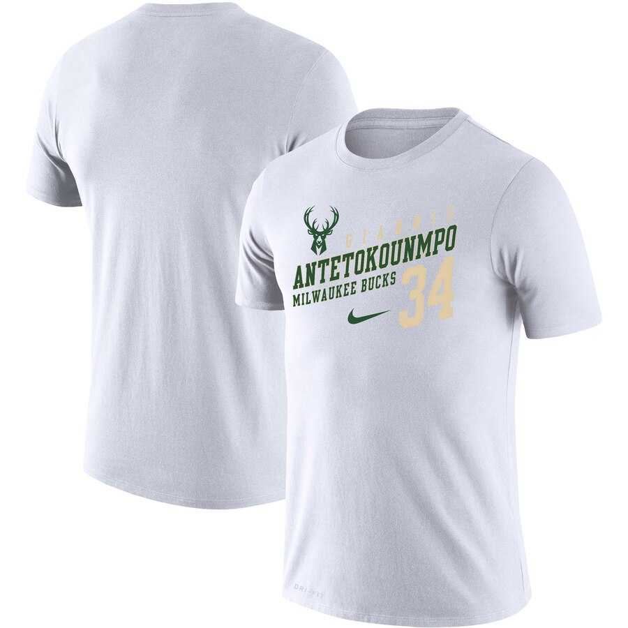 Milwaukee Bucks Giannis Antetokounmpo Nike Player Performance T-Shirt White,We sell and wholesale Milwaukee Bucks Giannis Antetokounmpo Nike Player Performance T-Shirt White on line form chian!